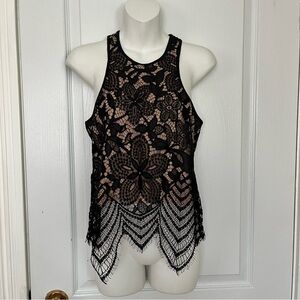 Express Black Lace Sleeveless Top XS Women
